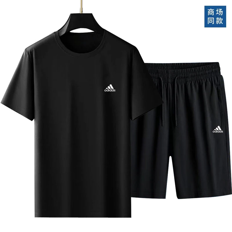 阿Dai夏季俩件套男女同款套装短袖短裤休闲透气薄款运动百搭