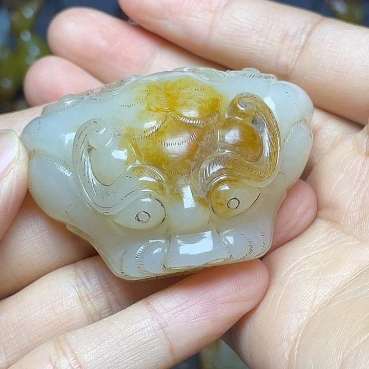 三***哥和田玉未镶嵌挂件