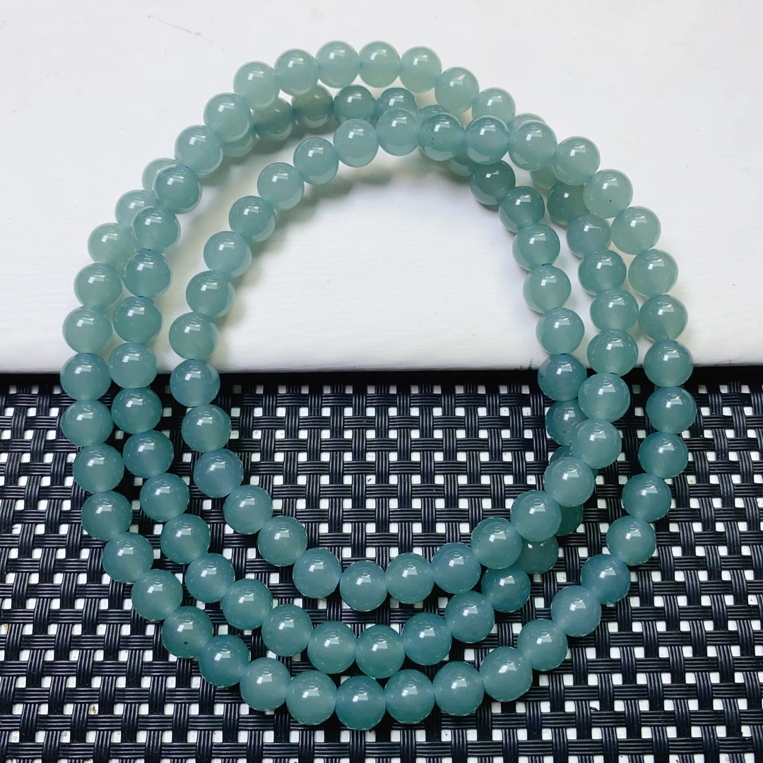 [小石]A184蓝水系108颗8M项链