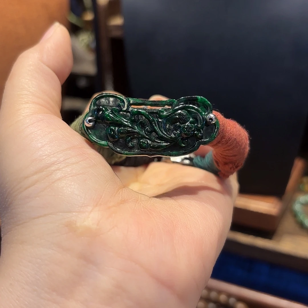 翡翠手链未镶嵌原创