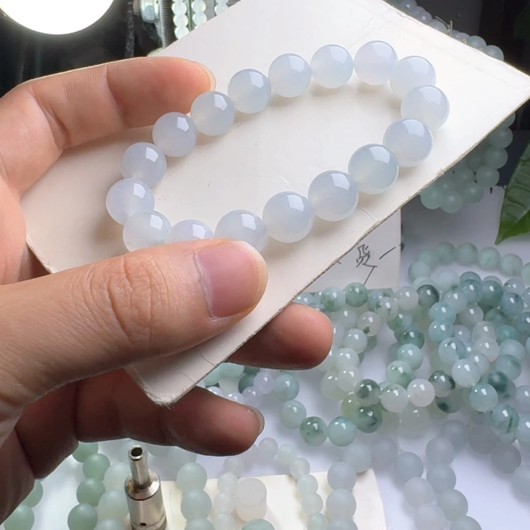 定制翡翠未镶嵌卡12.1，白月光