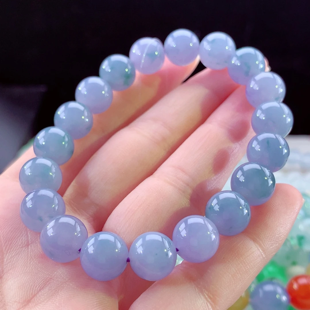 翡翠手链未镶嵌紫罗兰