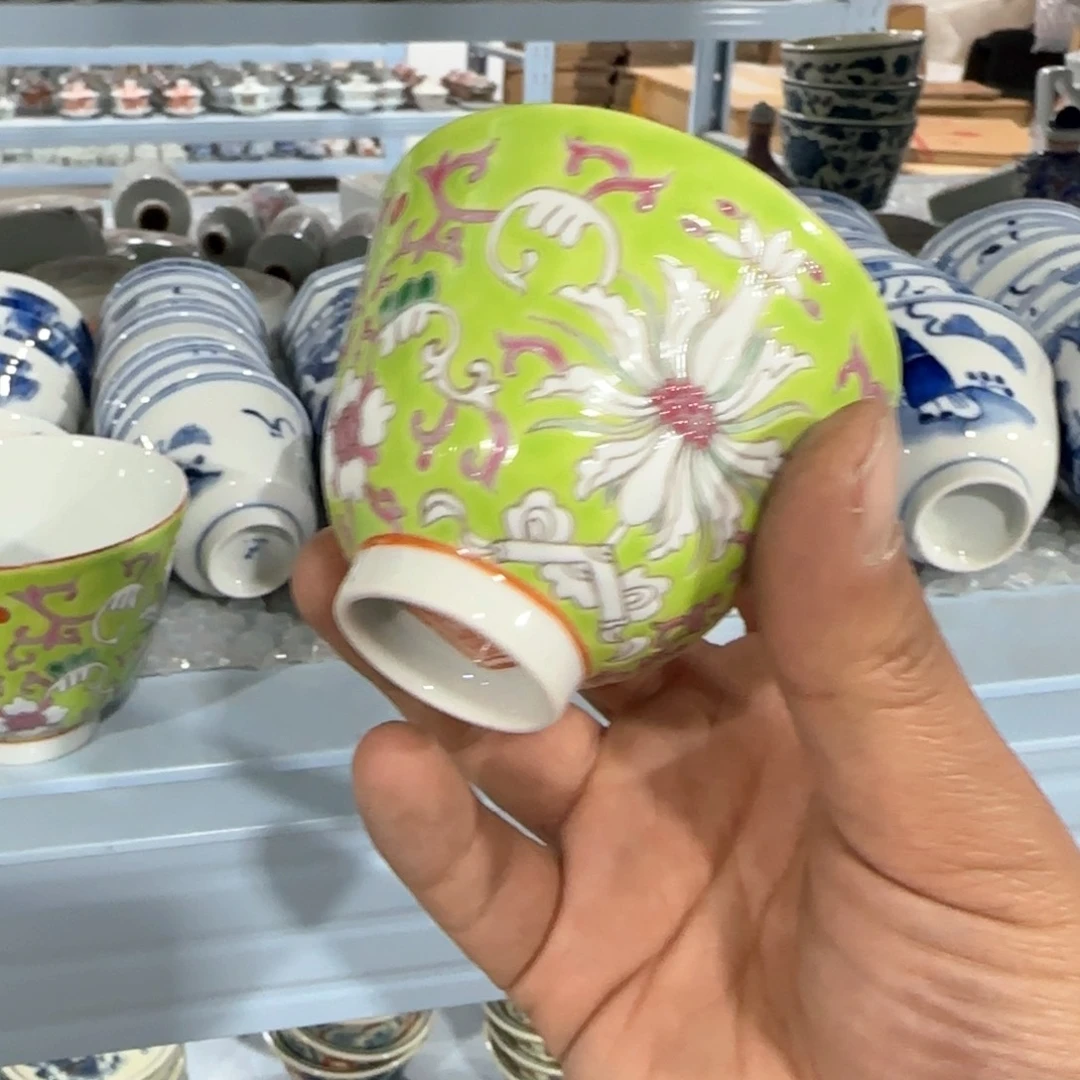 瓷片摆件手绘瓷器全部处理