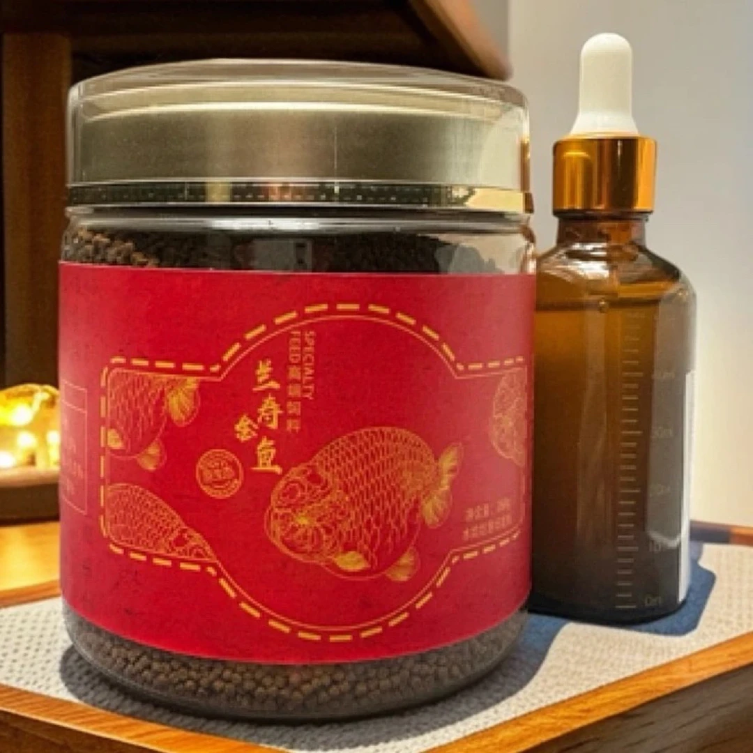 水娃娃渔场兰寿泰狮金鱼专用高蛋白下沉小颗粒观赏鱼饲料