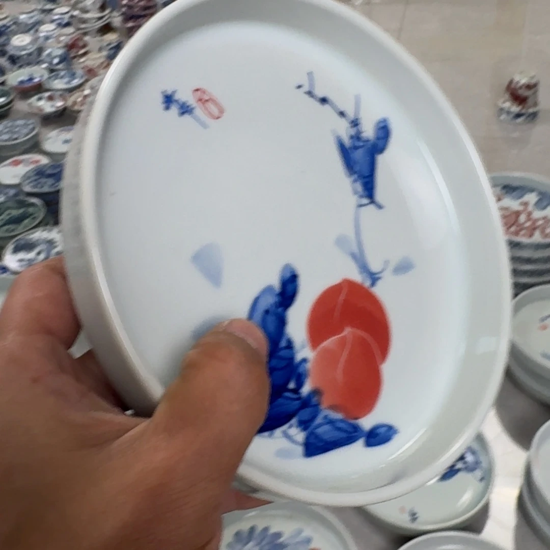 摆件景德镇桃子大壶承