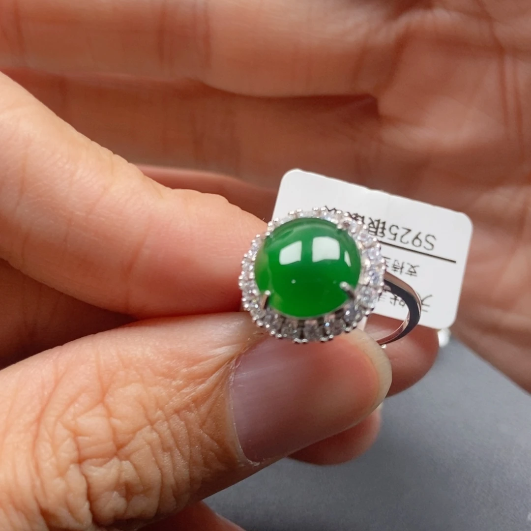 翡翠银S925镶嵌颈饰