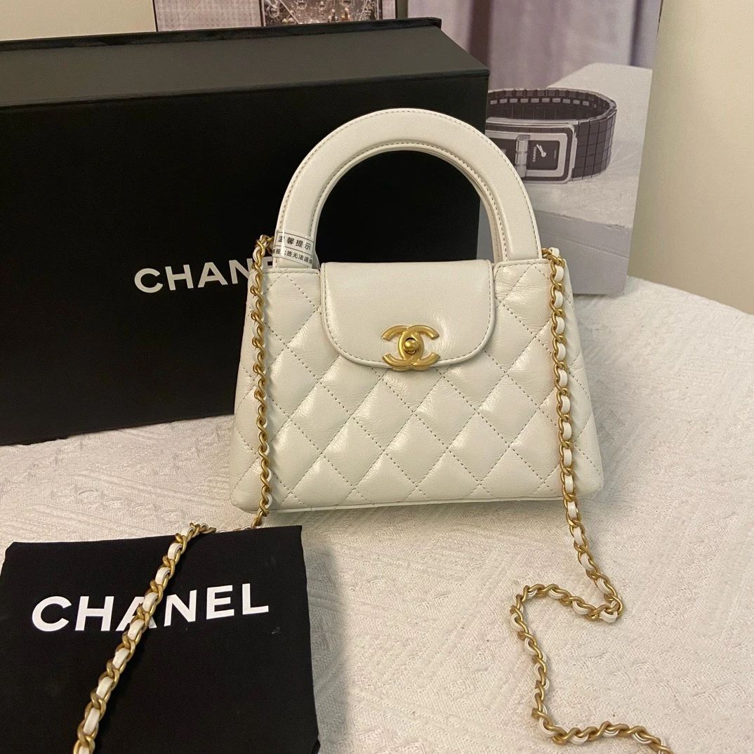 全新未使用 Chanel/香奈儿  24P白金 kelly 全新大号