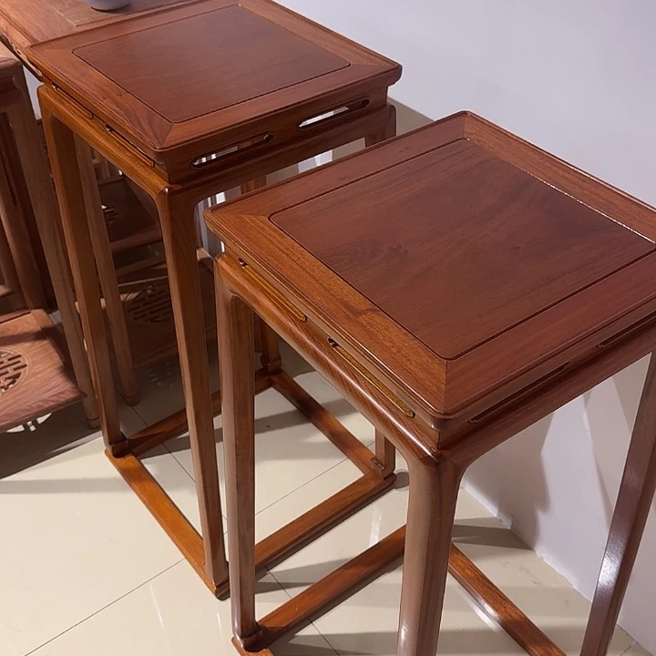 木大果紫檀38×38×86cm高一对成品包邮