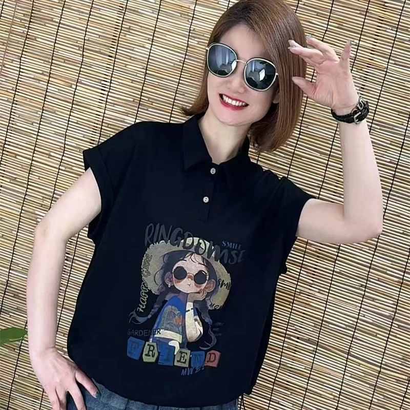 1904设计款小女孩图【红人上新】气质时尚【3色可选】上衣潮