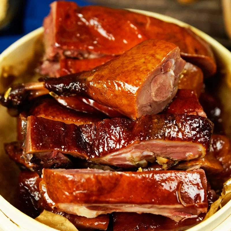 百市驿烟熏板鸭1000克1400克手工柴火熏制农家乡村特色小吃