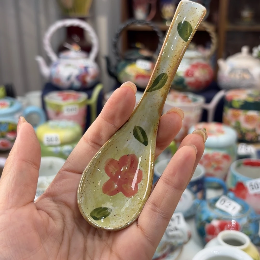 瓷片景德镇手绘高温釉下彩陶瓷茶具