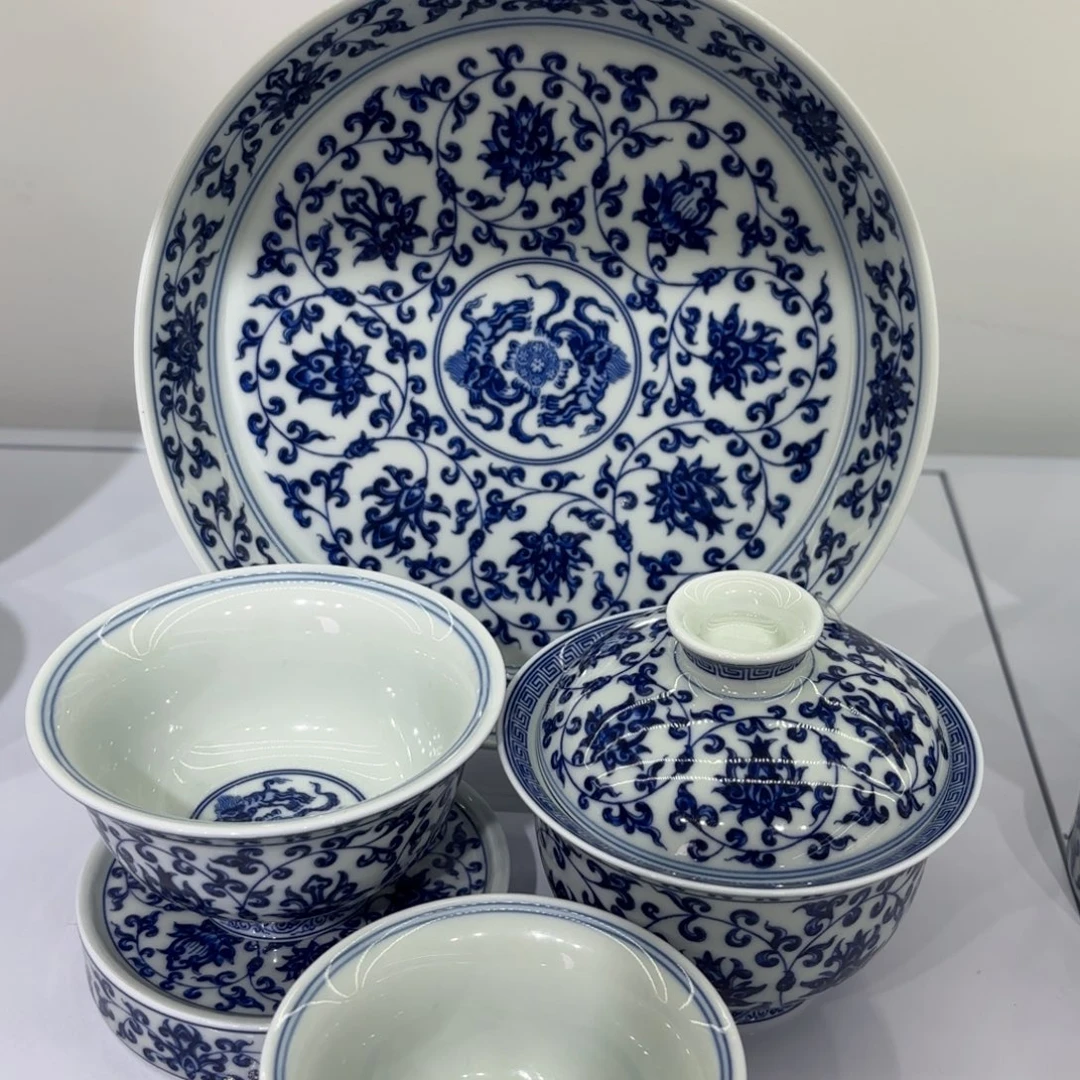 佛***娇景德镇陶瓷五件套