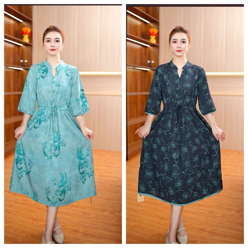 7865-18时尚休闲双面穿连衣裙