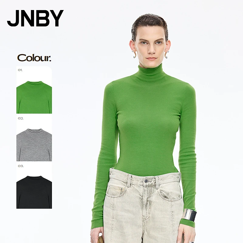 【商场同款】JNBY/江南布衣25冬新品毛针织衫修身套头5P0314930