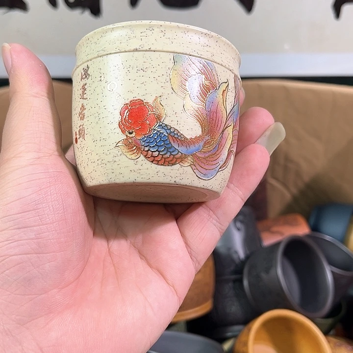 茶杯紫砂全手工紫砂主人杯