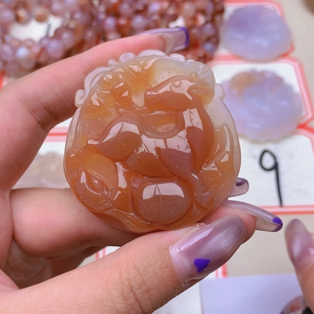 【闪购商品】玛瑙/玉髓未镶嵌珠宝半成品云*灵