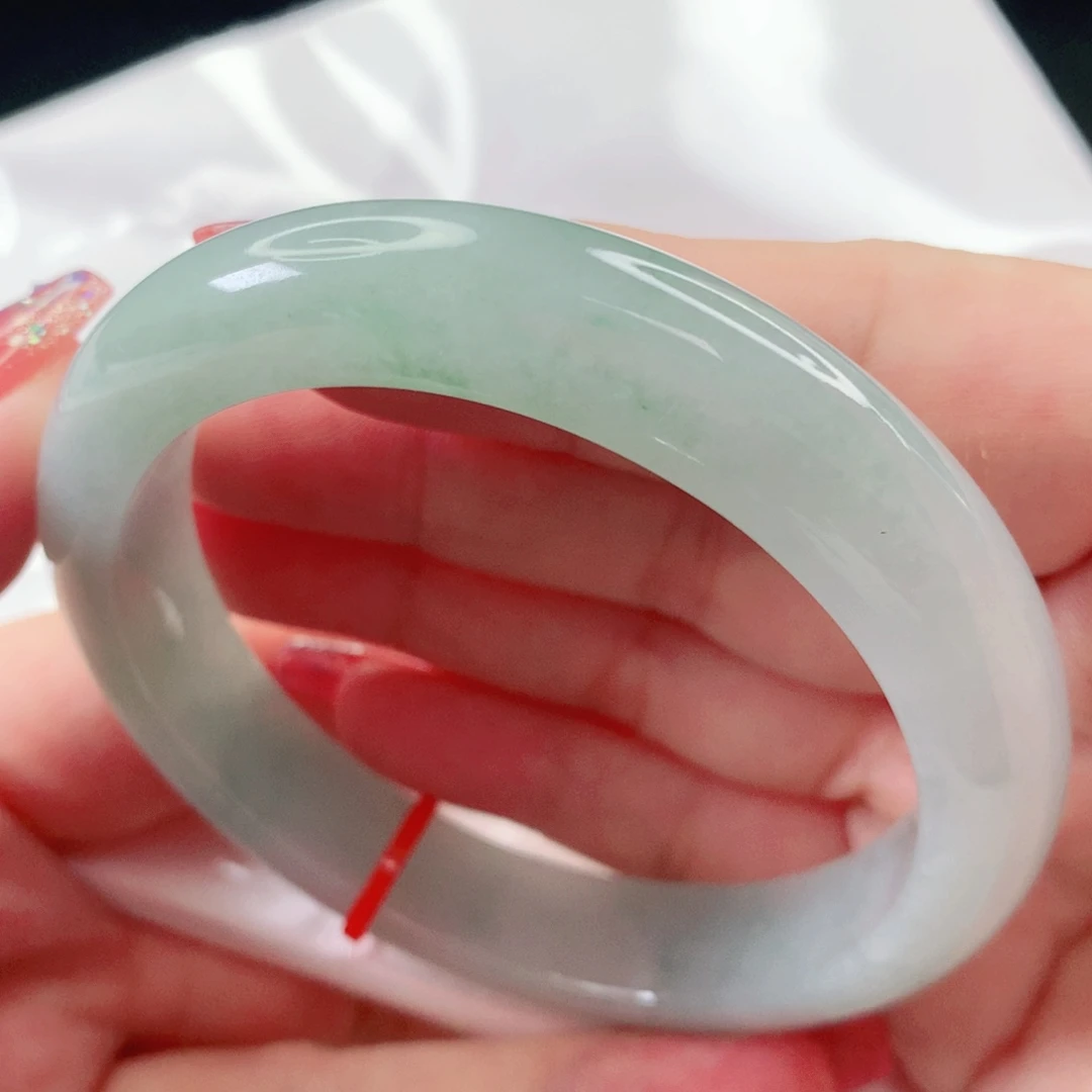 翡翠手镯未镶嵌天然缅甸翡翠A货品59.1