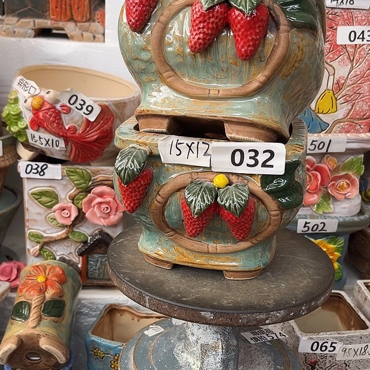 粗陶材质多肉花盆
