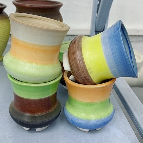 多肉绿植陶瓷花盆9.9包邮，有空