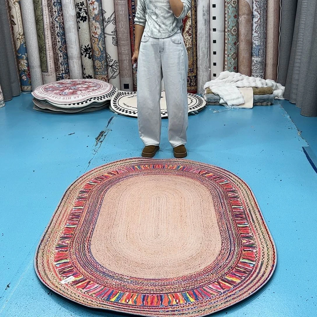 混纺139×199尺寸误差±1-3cm棉布底亚麻编织微瑕特价