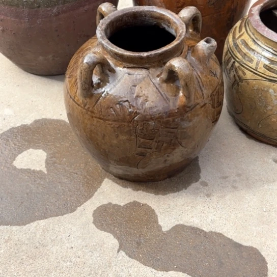 红陶李**！马口窑罐子