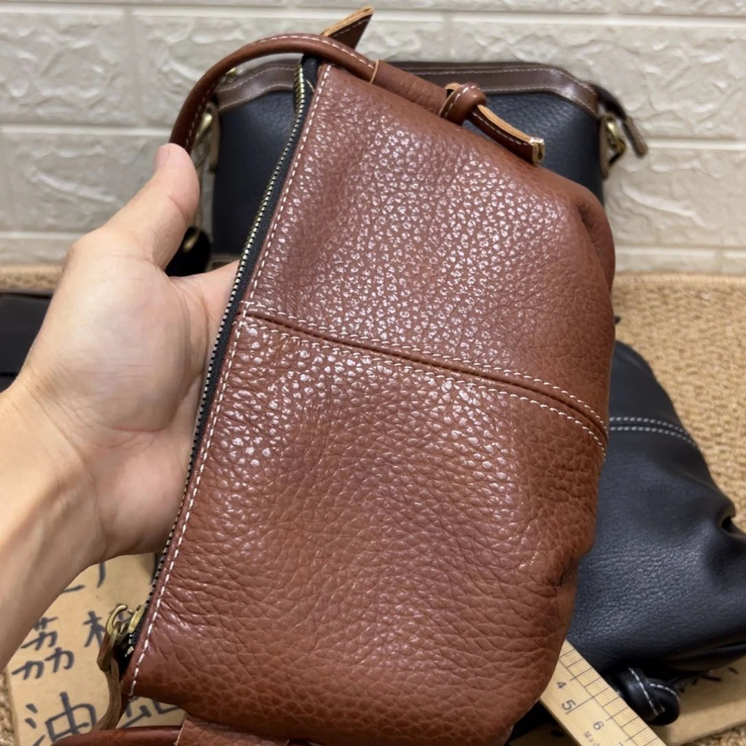 【闪购商品】头层牛皮棕色