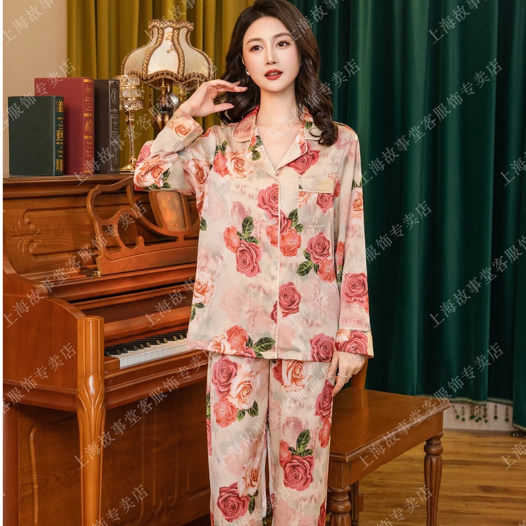 达芬奇密码巴黎往事设计感洋气睡衣女款爆款2025新款家居服春秋