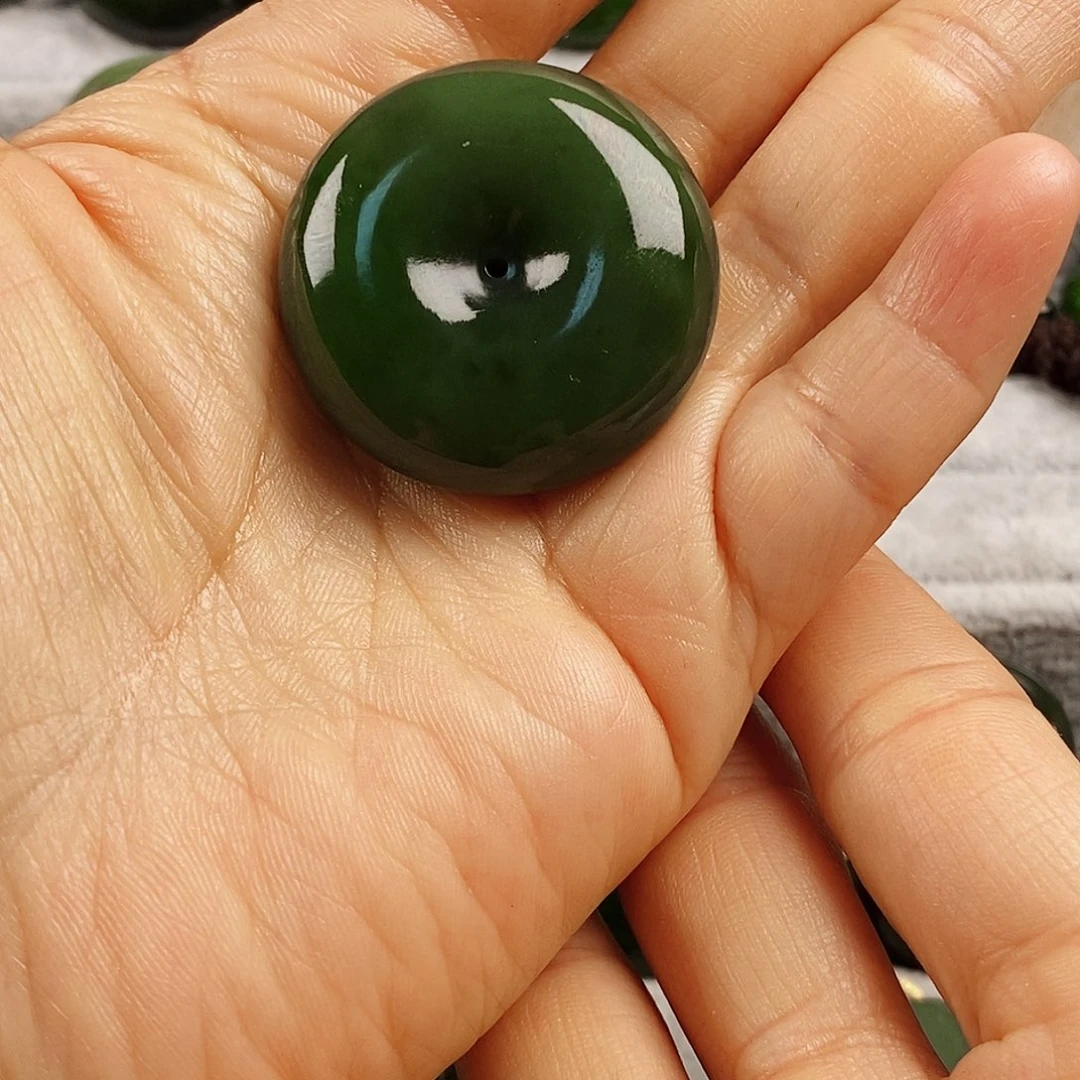 和田玉（碧玉）未镶嵌吊坠(不含链)34
