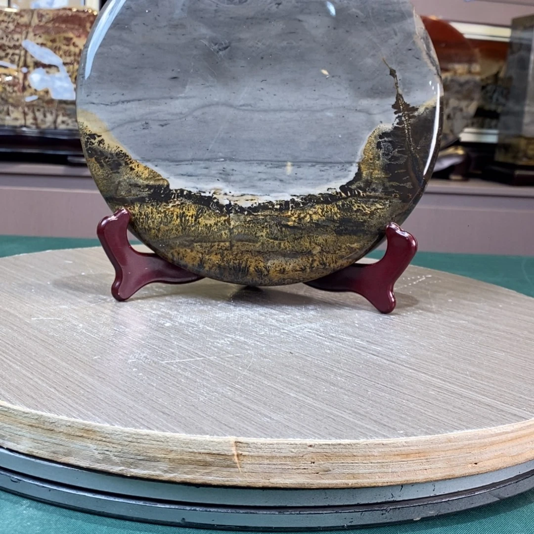 石材广西国画石草花石