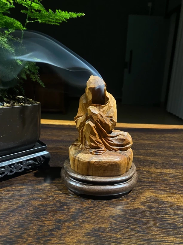 崖柏意境无相香炉纯手工雕刻