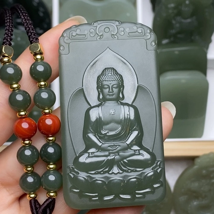 和田玉未镶嵌颈饰