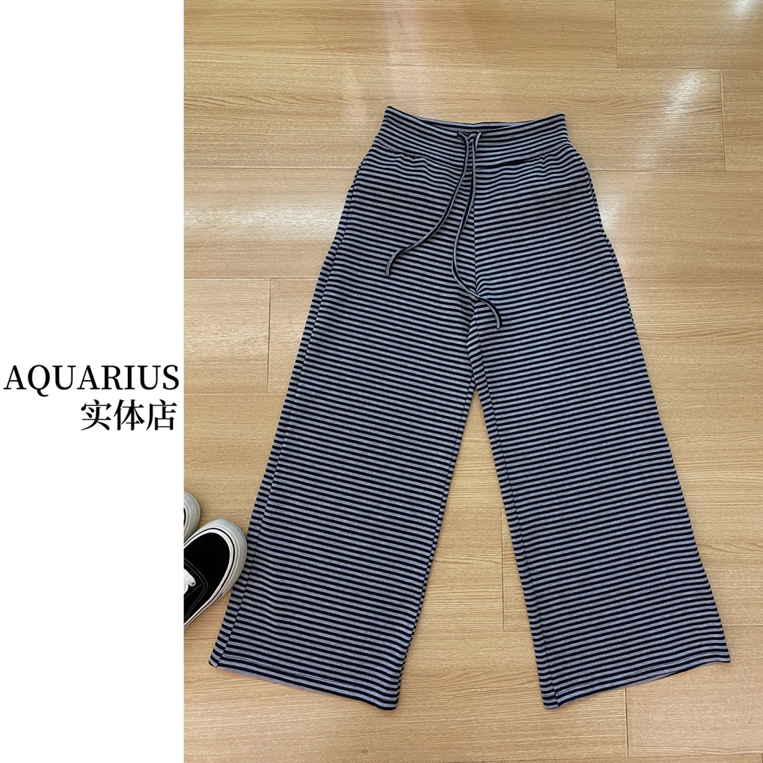 【AQUARIUS 】（韩里韩气）条纹休闲裤2659