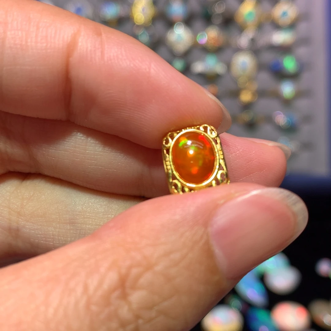 欧泊银S925镶嵌吊坠款式西***主