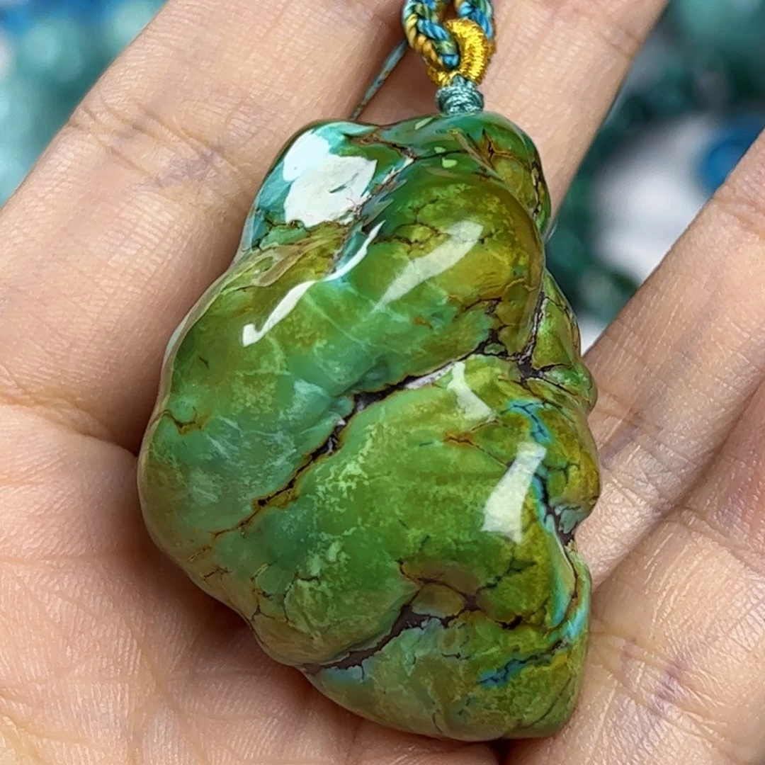 未镶嵌绿松石珠宝奇石