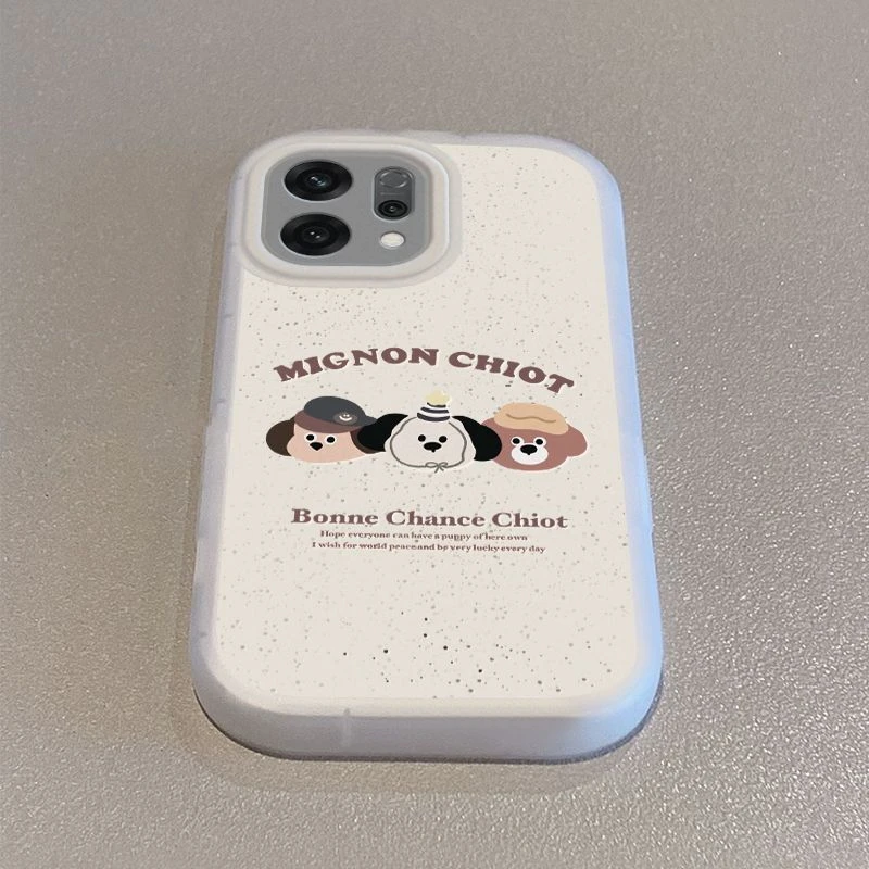 小狗三剑客适用苹果16pro手机壳高级感vivox200ultra全包红米防摔