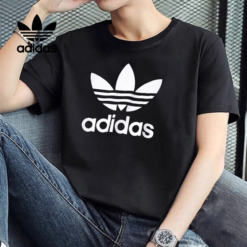 Adidas/阿迪达斯~~三叶草男t恤夏运动服宽松透气休闲短袖IU2364