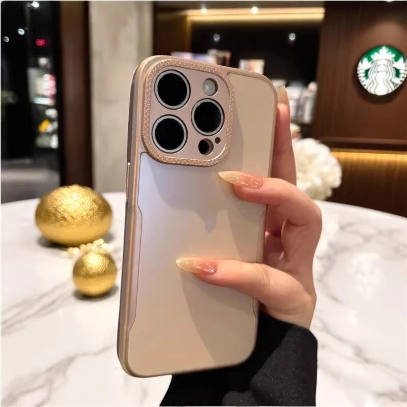 ins高级磨砂小蛮腰iPhone16promax苹果15手机壳14pro新款13防摔壳