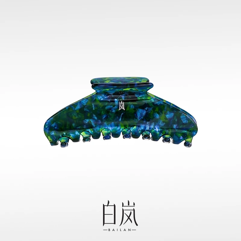 白岚花蓝色抓夹ZP0065-D