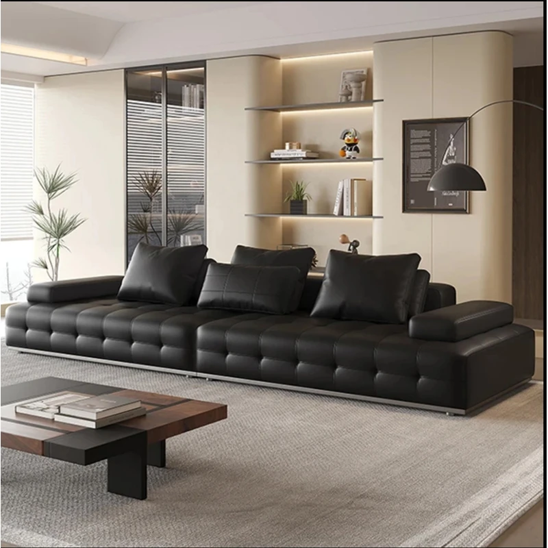 【劳伦斯】2025爆款真皮轻奢家用北欧大户型沙发