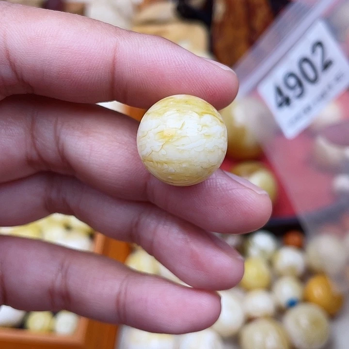 蜜蜡未镶嵌珠宝奇石粉坑17.7虎皮