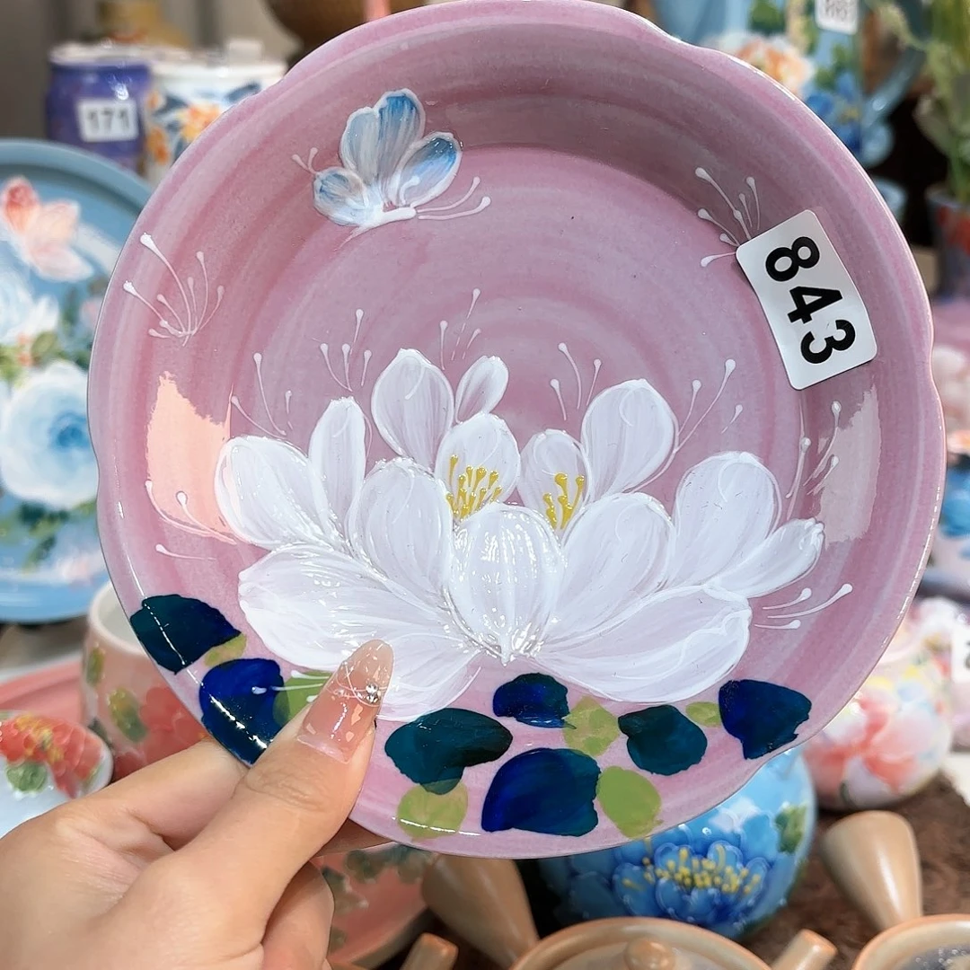 景德镇手绘高温釉下彩陶瓷茶具