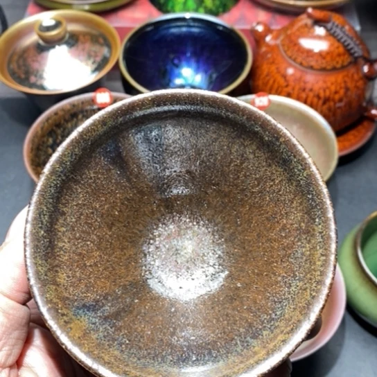 茶盏大号建盏主人杯茶壶盖碗品茗杯050