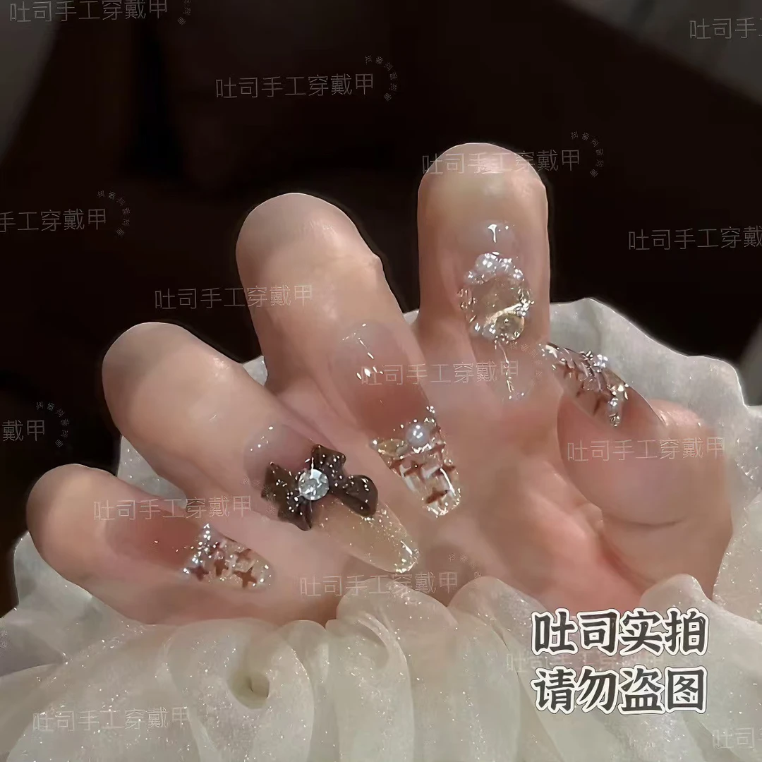 【可可小香】猫眼秋冬轻奢纯欲高级穿戴甲设计时尚穿戴ins