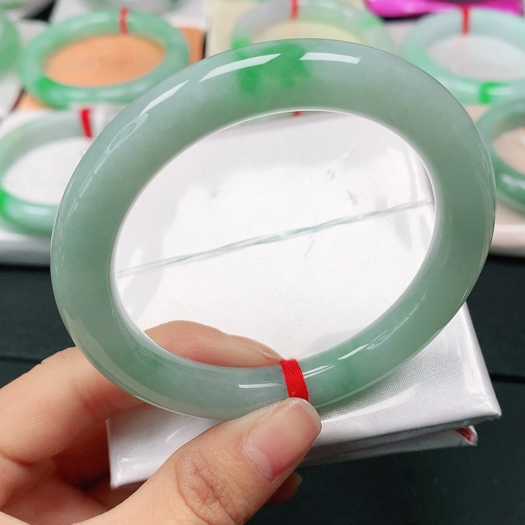 翡翠手镯（圆镯）未镶嵌天然翡翠手镯55