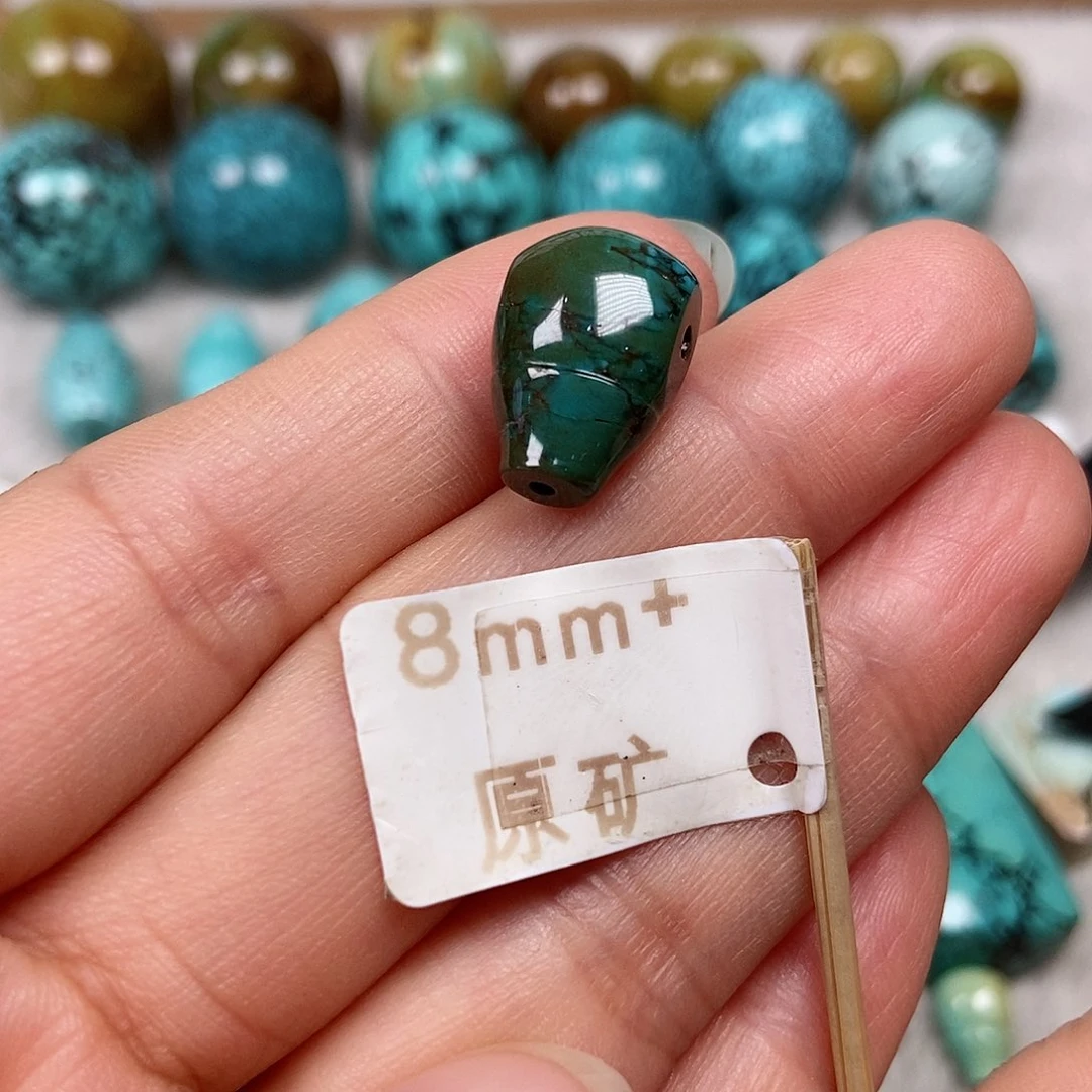 未镶嵌绿松石珠宝半成品
