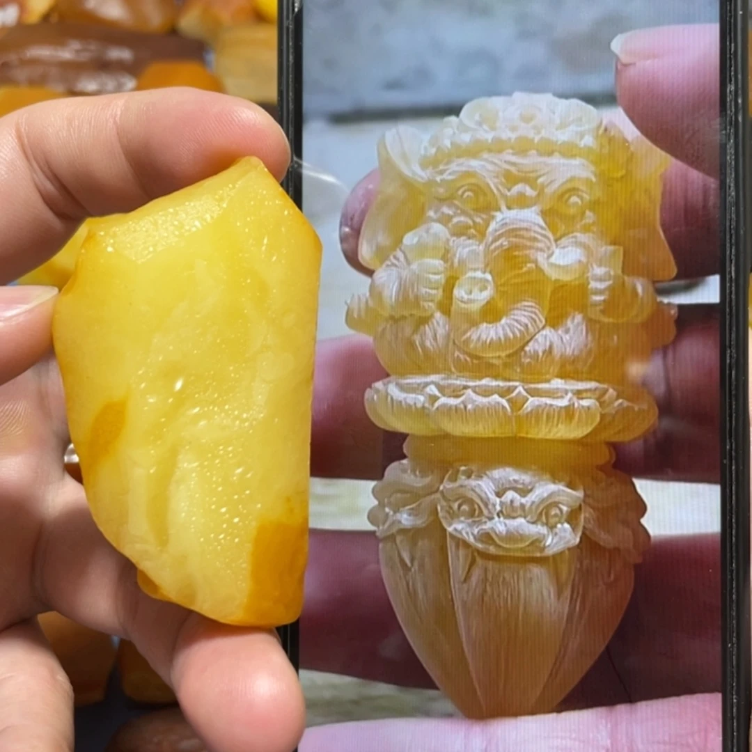 定制蜜蜡未镶嵌象神金刚杵