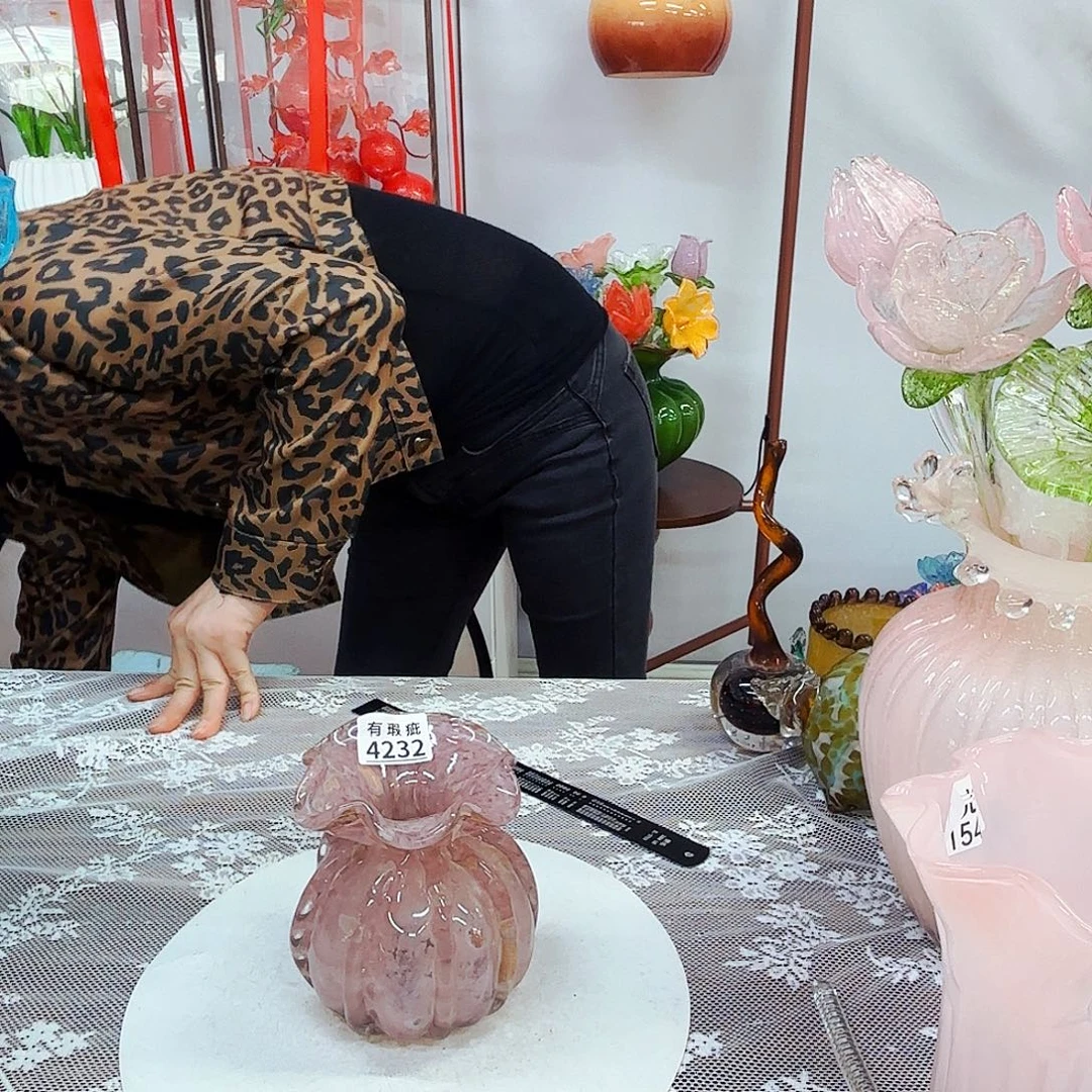 琉璃花瓶花器艺术品瑕