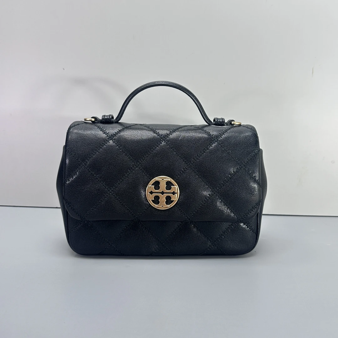 95新 TORY BURCH/汤丽柏琦 小林新款方胖子斜挎包21*16*7 B052114