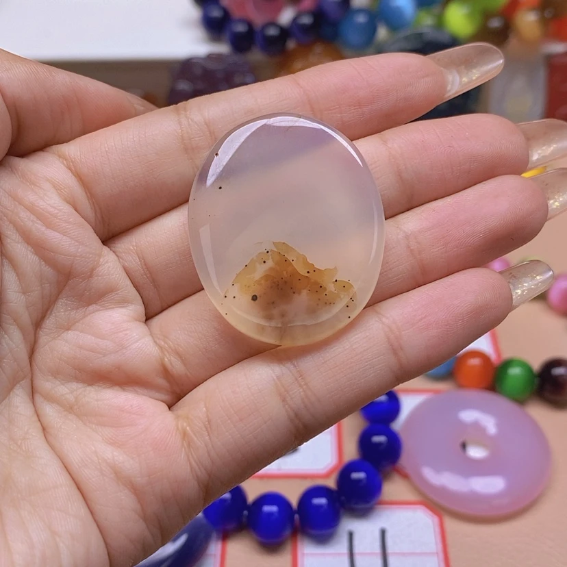 【闪购商品】玛瑙/玉髓颈饰未镶嵌小*六