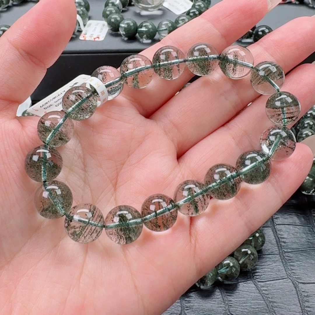 未镶嵌手链水晶绿幽灵